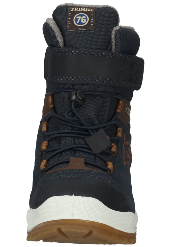 Primigi Stiefel Leder Blau/Braun Warmfutter