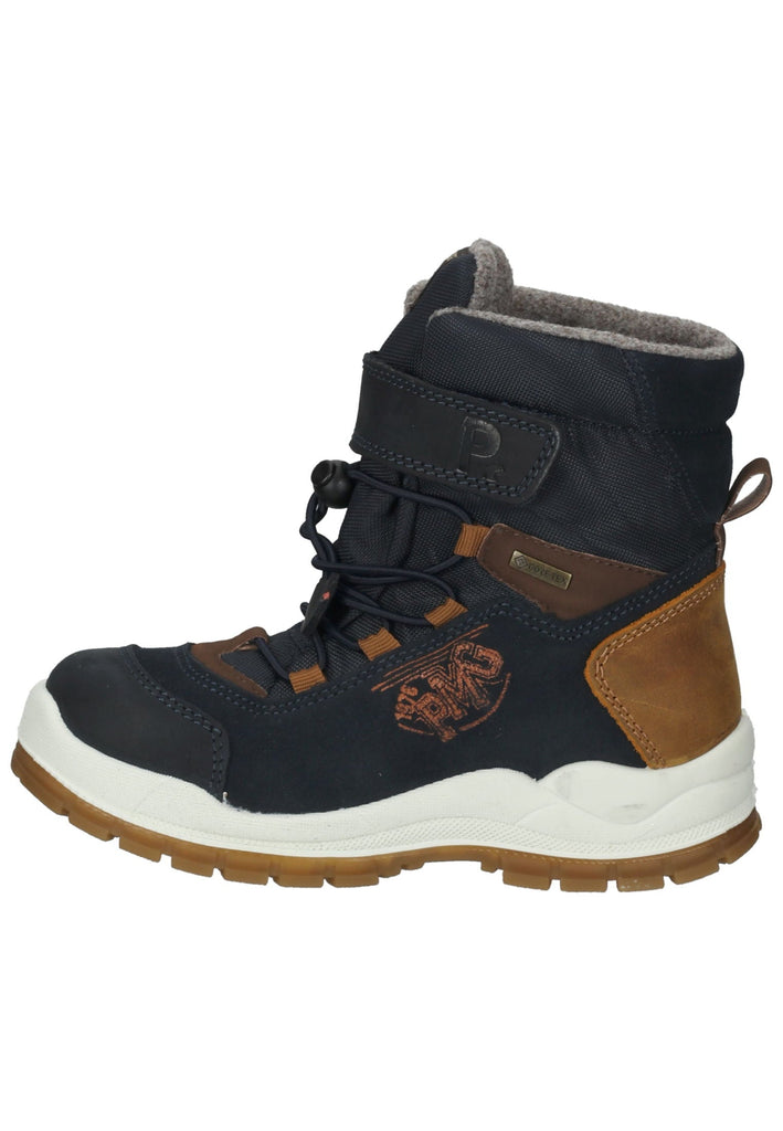 Primigi Stiefel Leder Blau/Braun Warmfutter