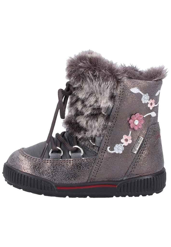 Primigi Stiefel Leder/Synthetik Anthrazit Warmfutter