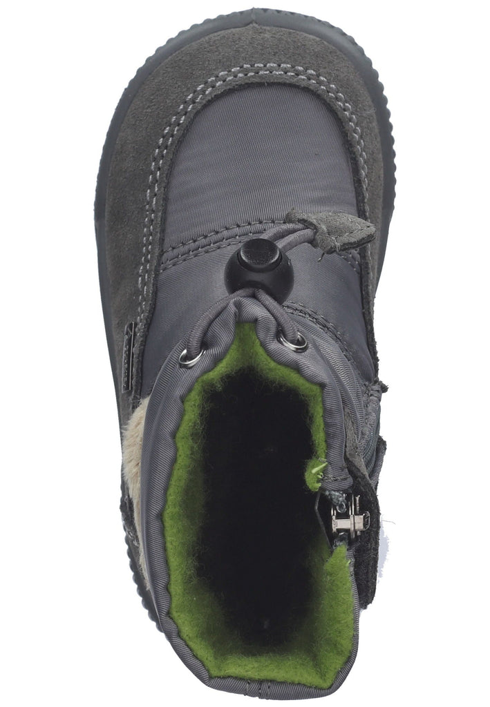 Primigi Stiefel Leder/Textil Grau Warmfutter