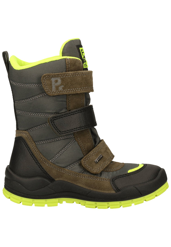 Primigi Stiefel Leder/Textil Grau Warmfutter