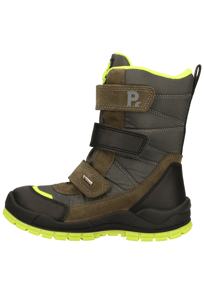 Primigi Stiefel Leder/Textil Grau Warmfutter