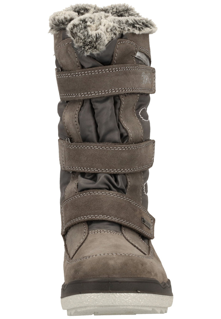 Primigi Stiefel Leder/Textil Grau Warmfutter