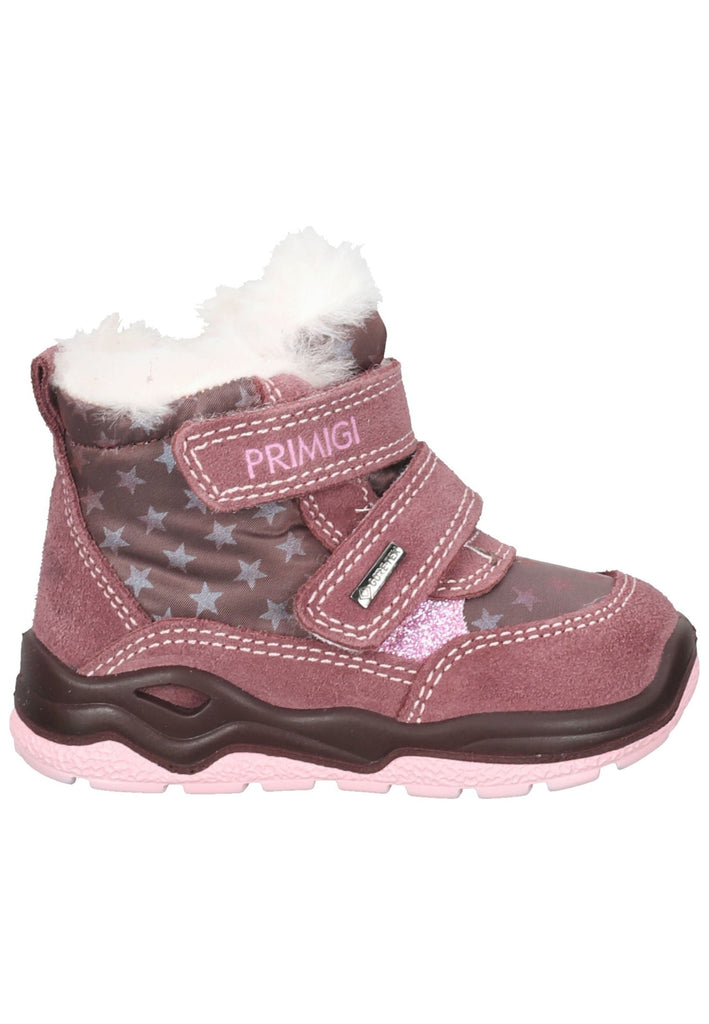 Primigi Stiefel Leder/Textil Violett/Rosa Warmfutter