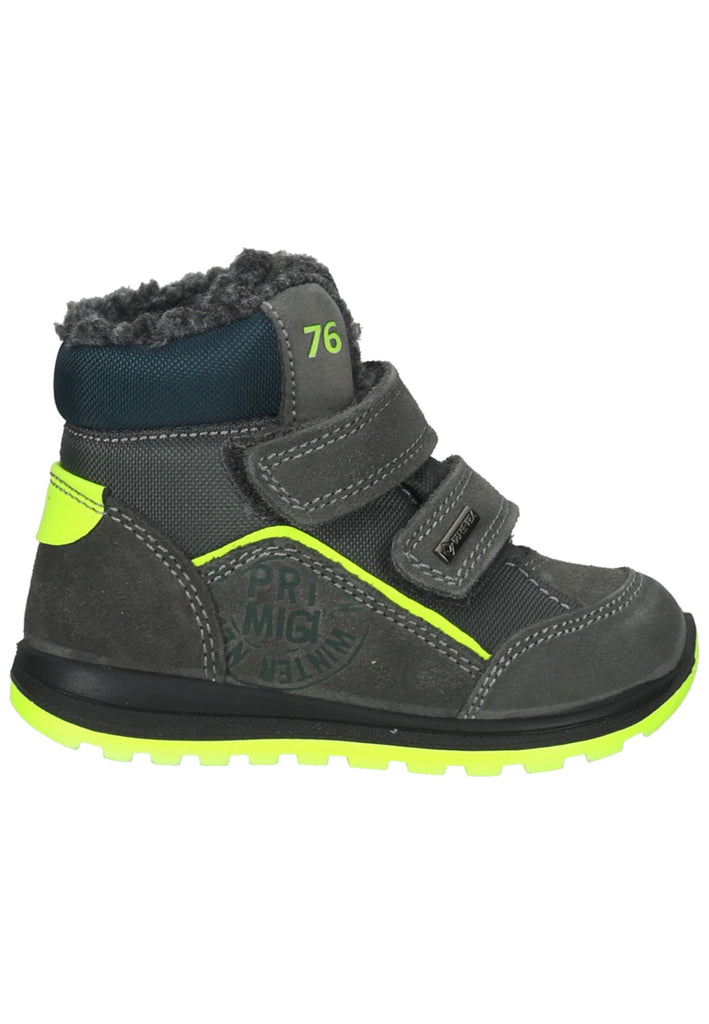 Primigi Stiefelette Leder Grau/Blau Warmfutter