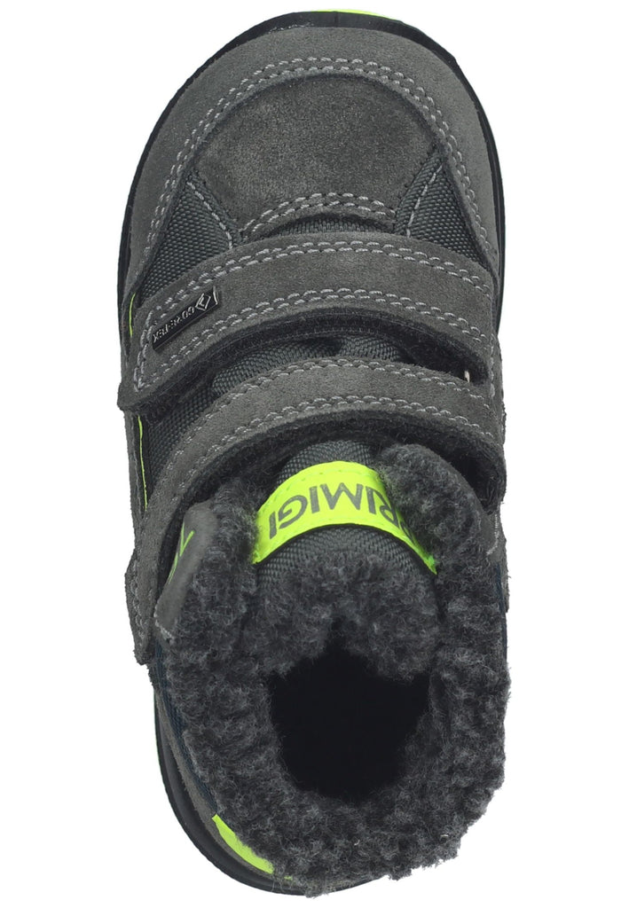 Primigi Stiefelette Leder Grau/Blau Warmfutter