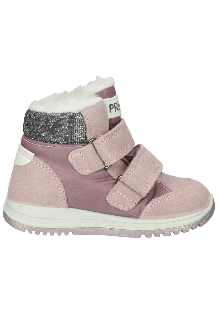Primigi Stiefelette Leder Grau/Rosa Warmfutter