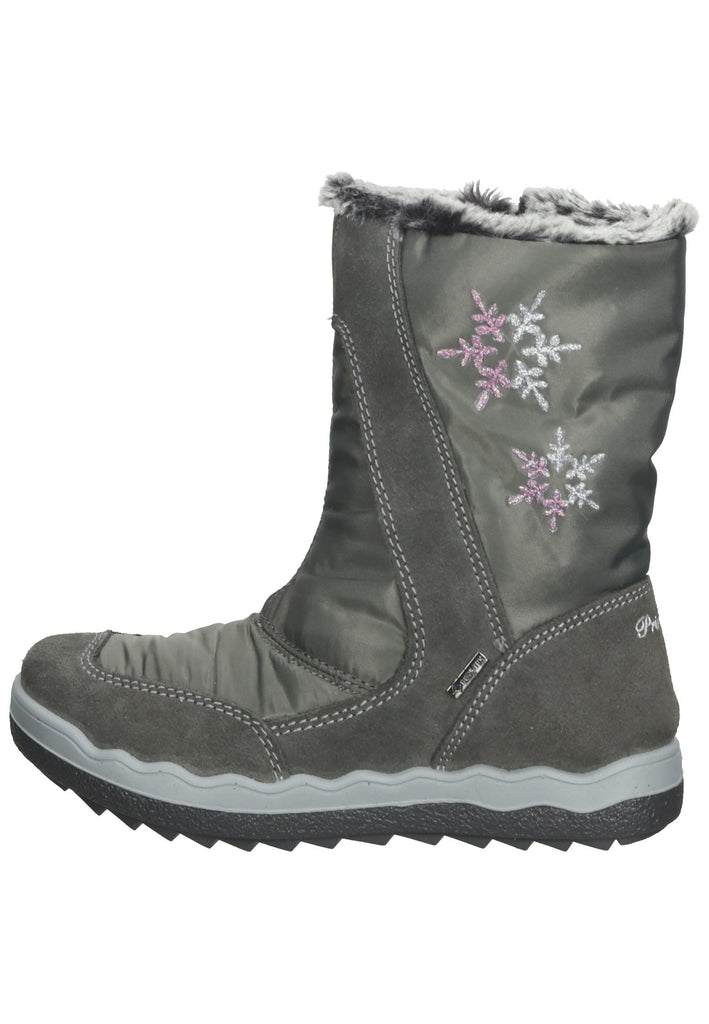 Primigi Stiefelette Leder Grau Warmfutter