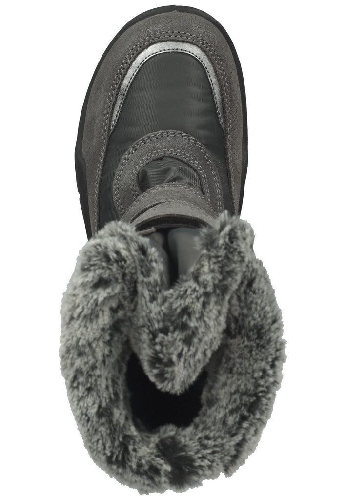Primigi Stiefelette Leder Grau Warmfutter