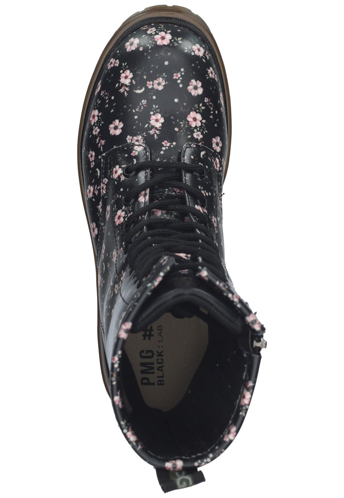 Primigi Stiefelette Lederimitat Schwarz/Rosa