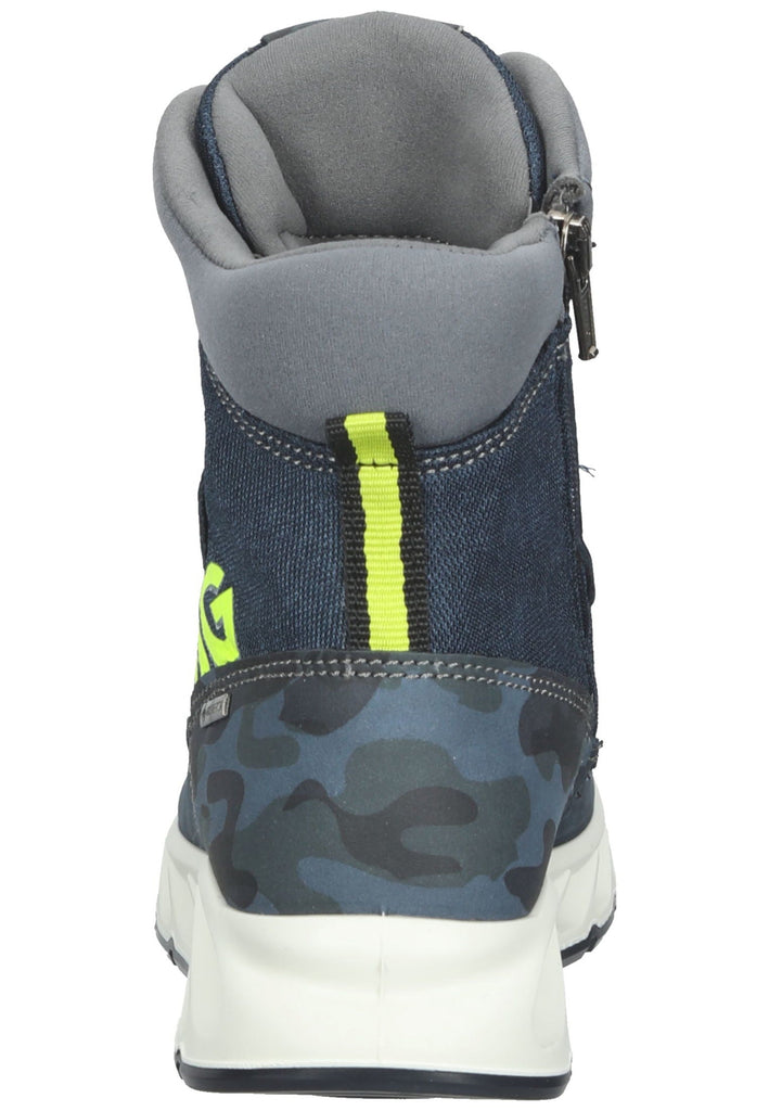 Primigi Stiefelette Nubukleder Blau Warmfutter