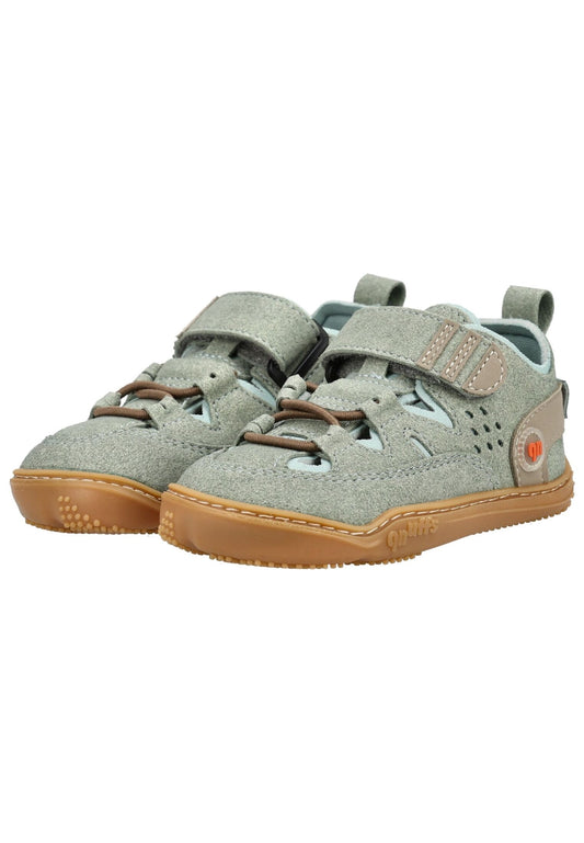 qnuffs Halbschuhe Lederimitat/Textil Grau