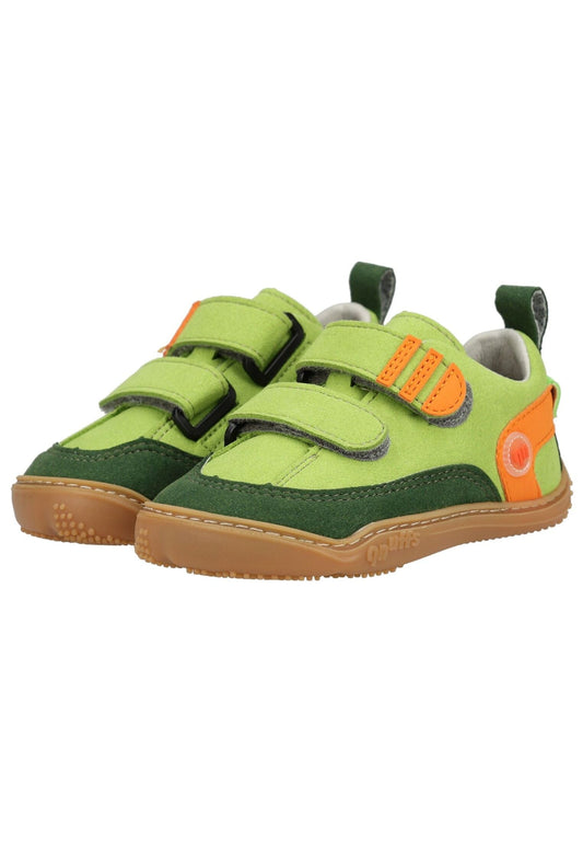 qnuffs Halbschuhe Lederimitat/Textil Lime
