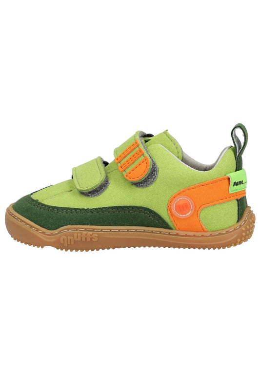 qnuffs Halbschuhe Lederimitat/Textil Lime