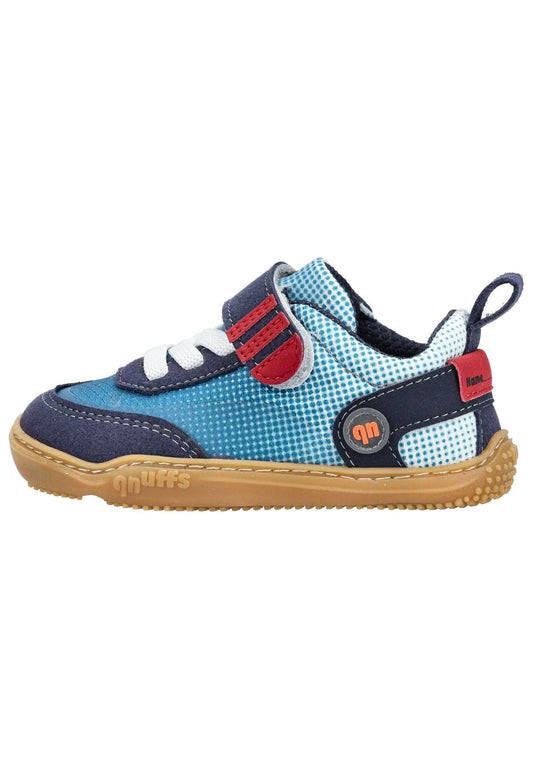 qnuffs Halbschuhe Textil Blau/Rot