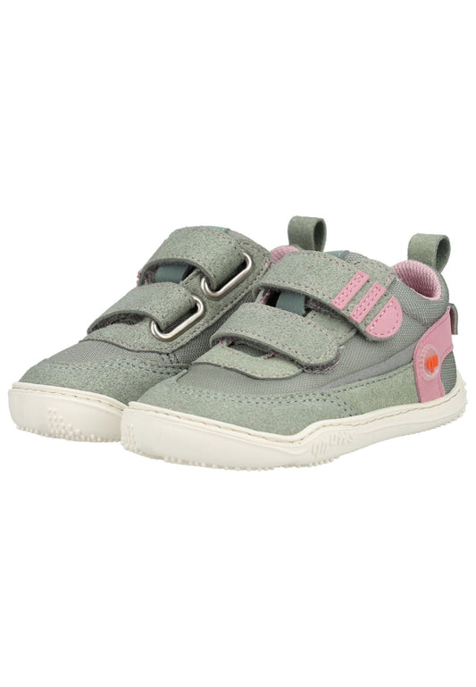 qnuffs Halbschuhe Textil Grau/Rosa