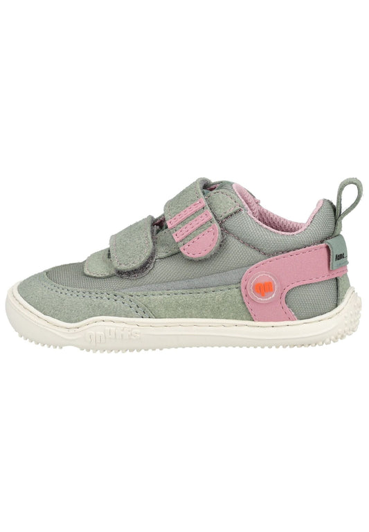 qnuffs Halbschuhe Textil Grau/Rosa