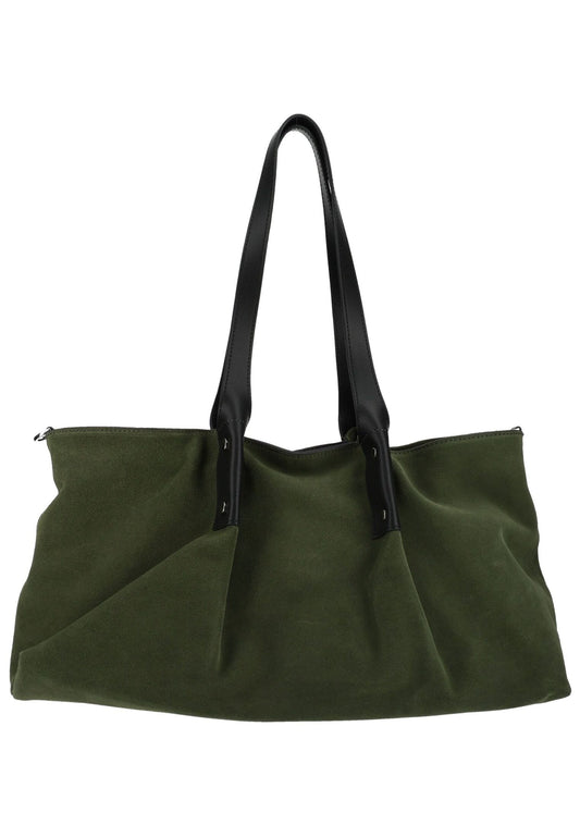 REBELLE Taschen Veloursleder/Textil Dunkelgrün