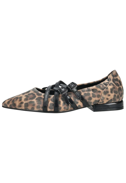 Regarde Le Ciel Ballerinas Leder Beige/Schwarz