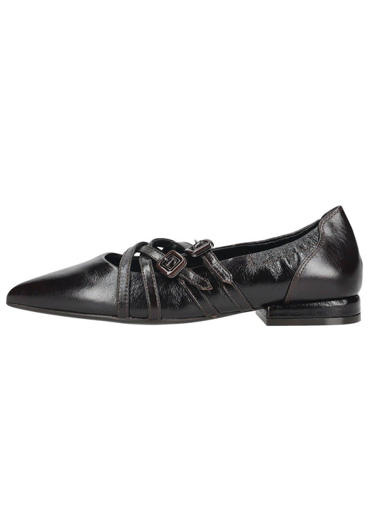 Regarde Le Ciel Ballerinas Leder Mittelbraun