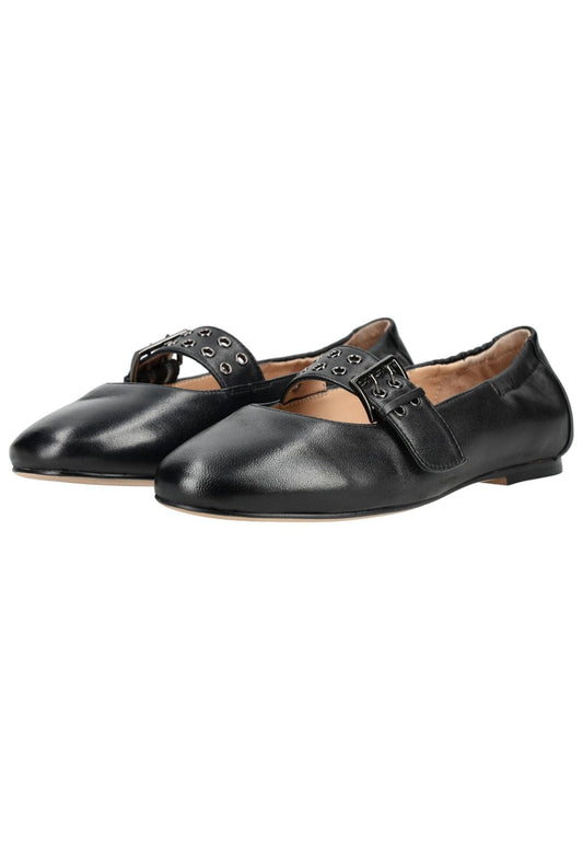 Regarde Le Ciel Ballerinas Leder Schwarz