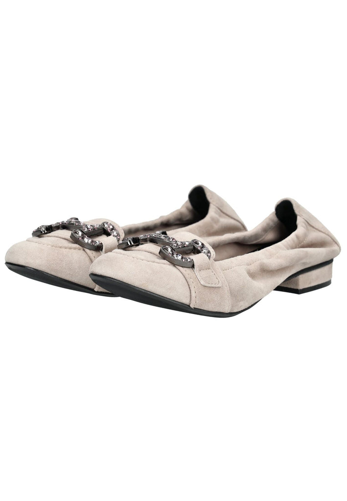 Regarde Le Ciel Ballerinas Veloursleder Beige