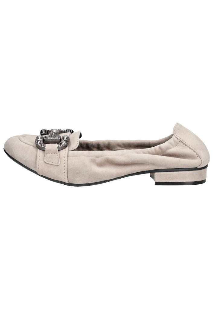 Regarde Le Ciel Ballerinas Veloursleder Beige