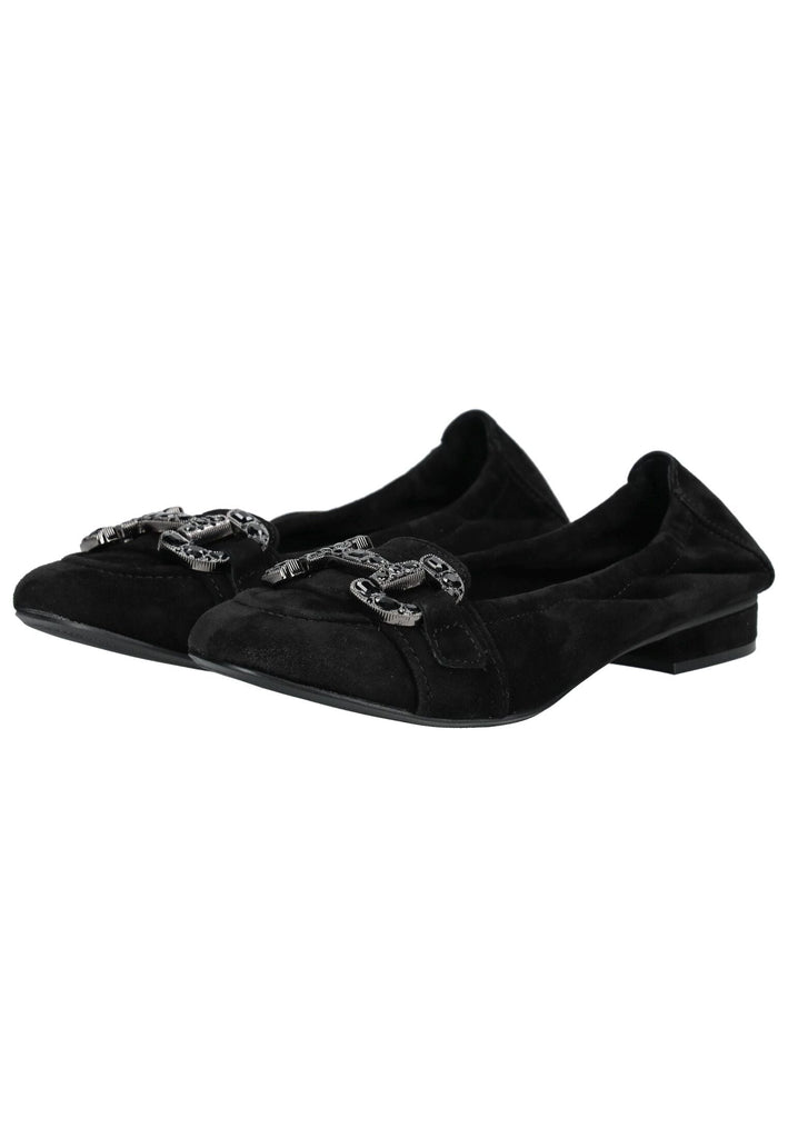 Regarde Le Ciel Ballerinas Veloursleder Schwarz