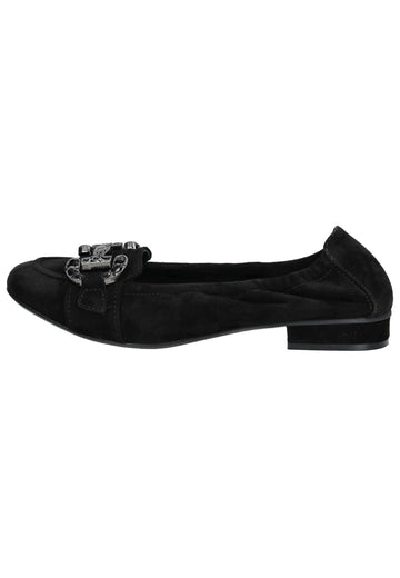 Regarde Le Ciel Ballerinas Veloursleder Schwarz