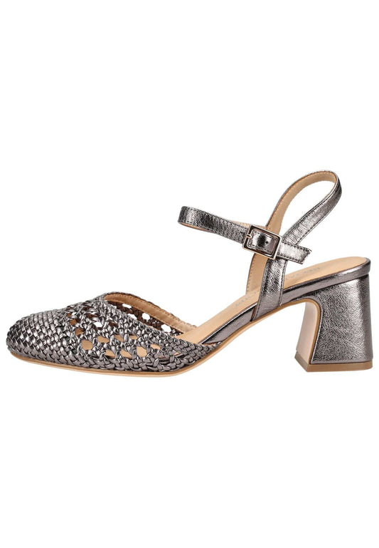 Regarde Le Ciel Pumps Lederimitat Metallic Silber