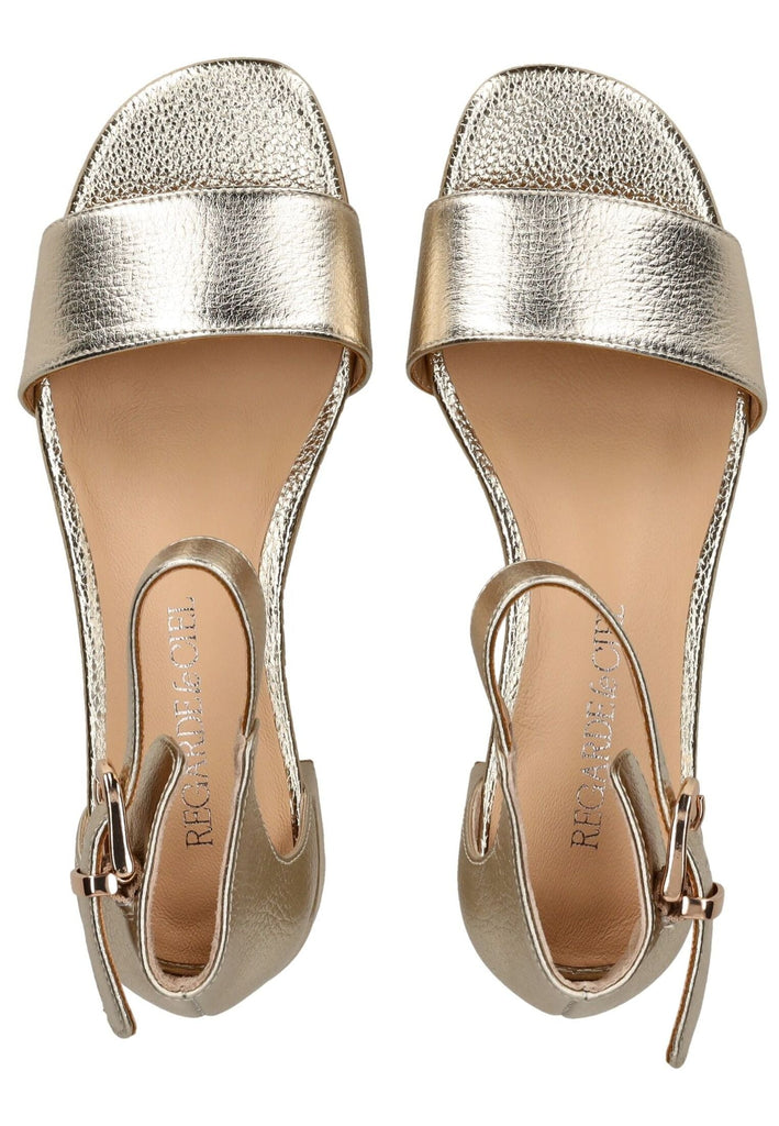 Regarde Le Ciel Sandalen Leder Platin