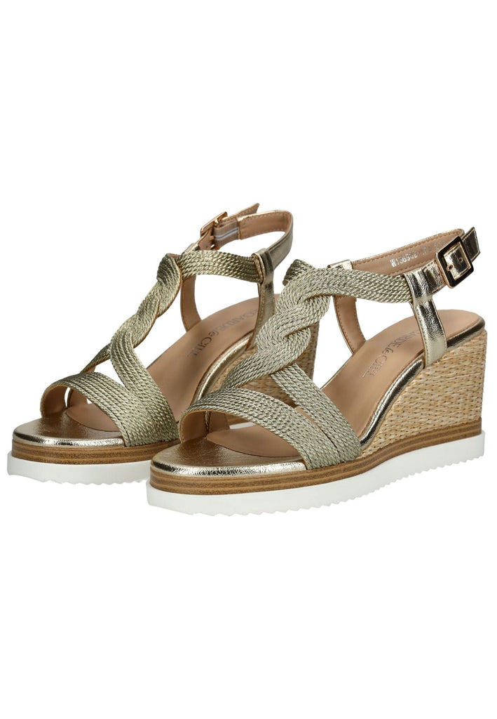 Regarde Le Ciel Sandalen Leder/Textil Gold