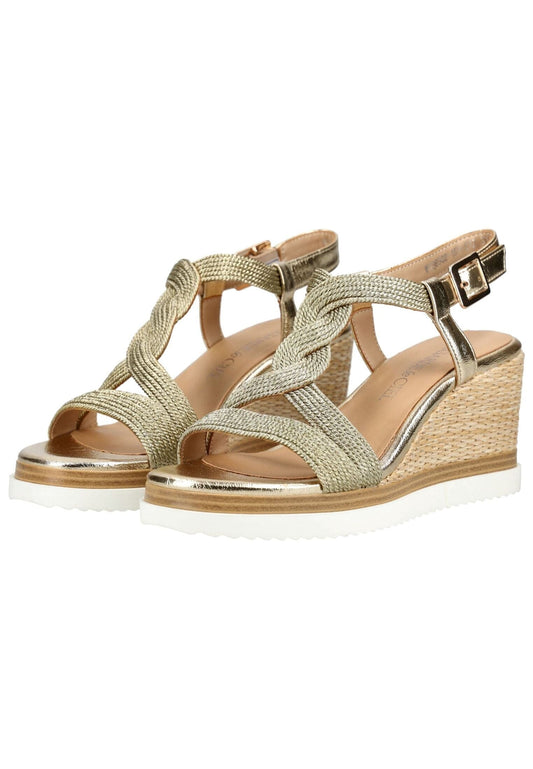 Regarde Le Ciel Sandalen Leder/Textil Gold