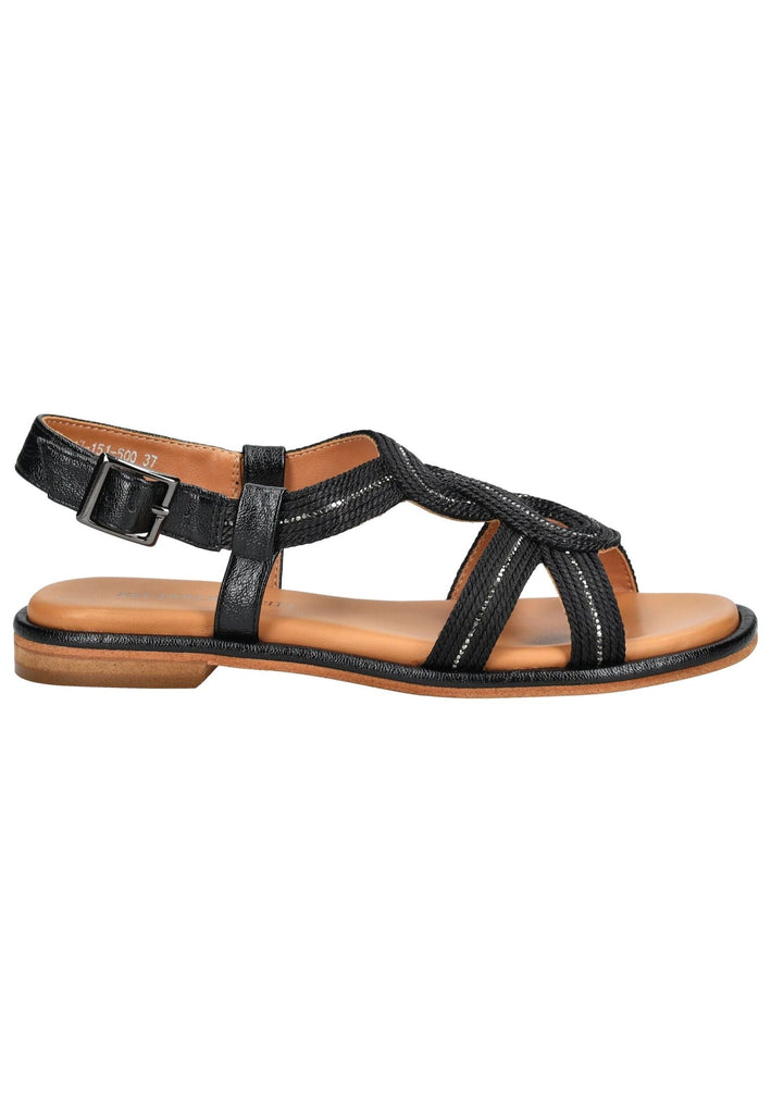 Regarde Le Ciel Sandalen Leder/Textil Schwarz