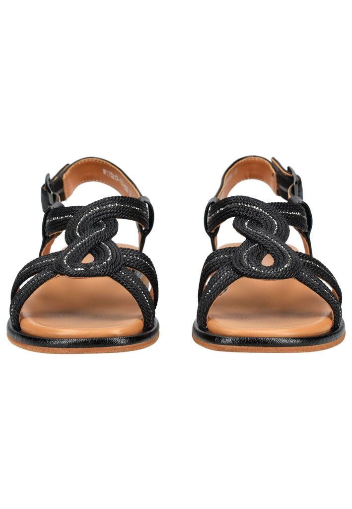 Regarde Le Ciel Sandalen Leder/Textil Schwarz