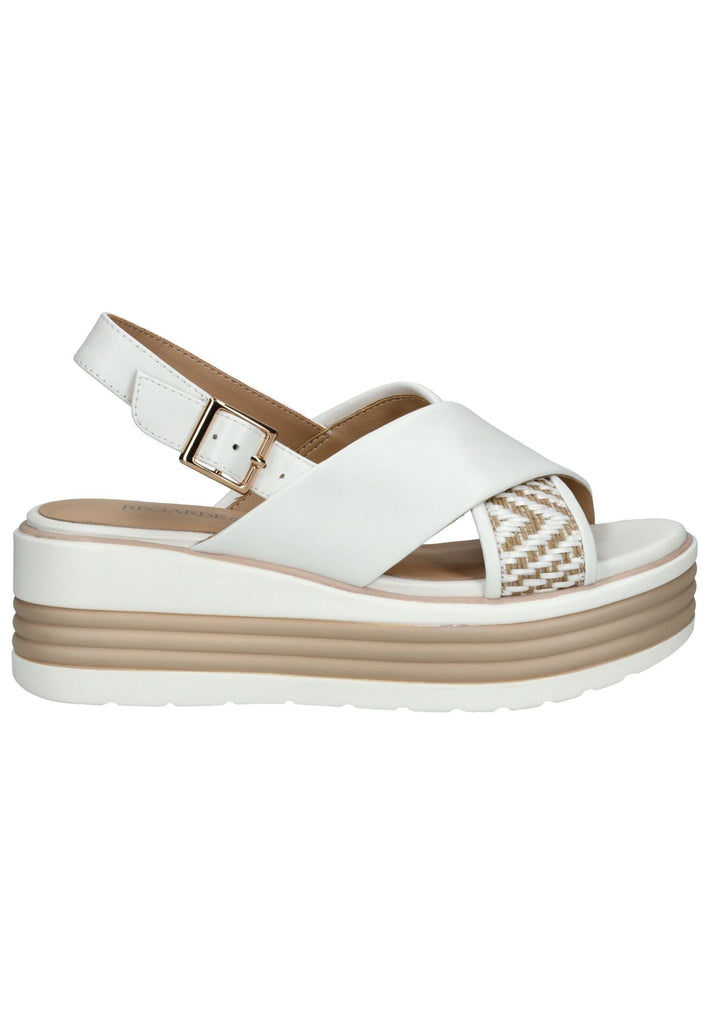 Regarde Le Ciel Sandalen Leder/Textil Weiß