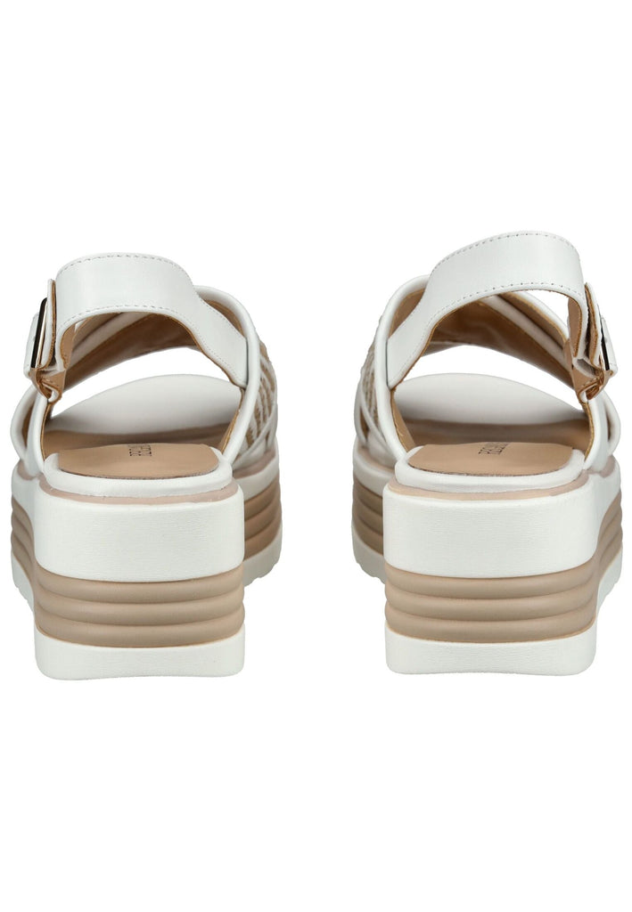 Regarde Le Ciel Sandalen Leder/Textil Weiß