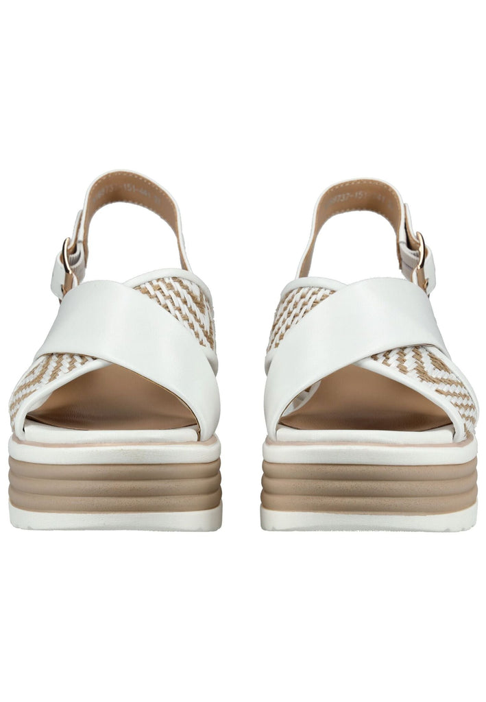 Regarde Le Ciel Sandalen Leder/Textil Weiß