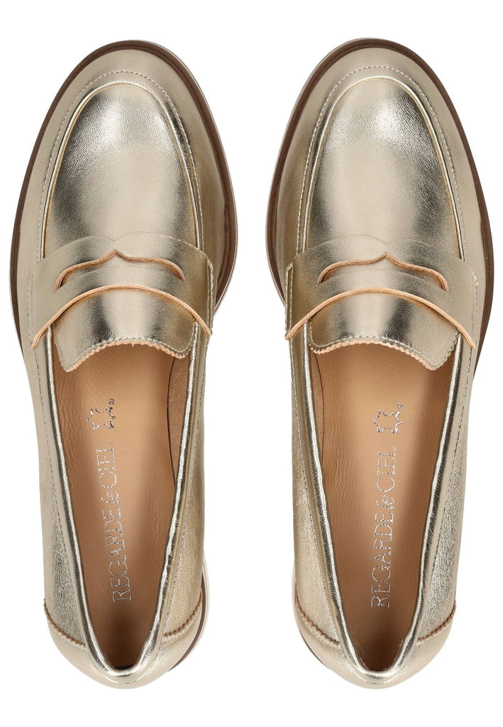 Regarde Le Ciel Slipper Leder Platin