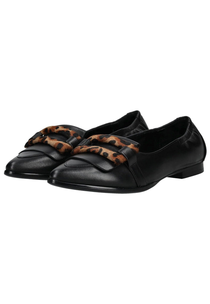 Regarde Le Ciel Slipper Leder Schwarz