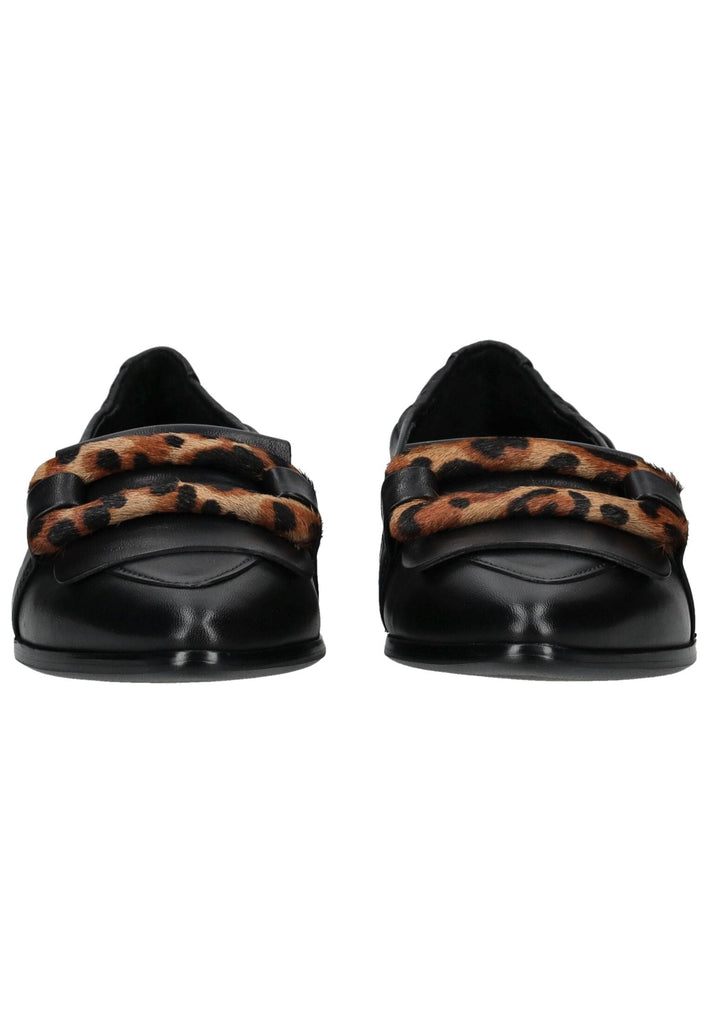 Regarde Le Ciel Slipper Leder Schwarz