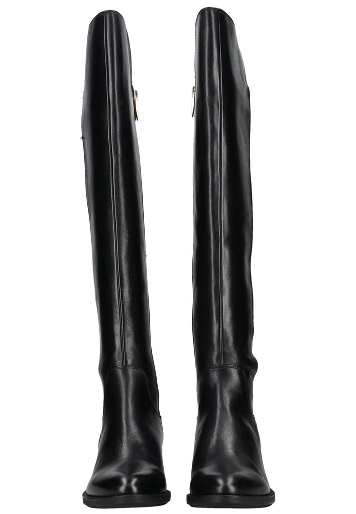 Regarde Le Ciel Stiefel Leder Schwarz