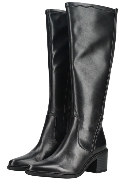 Regarde Le Ciel Stiefel Leder/Textil Schwarz