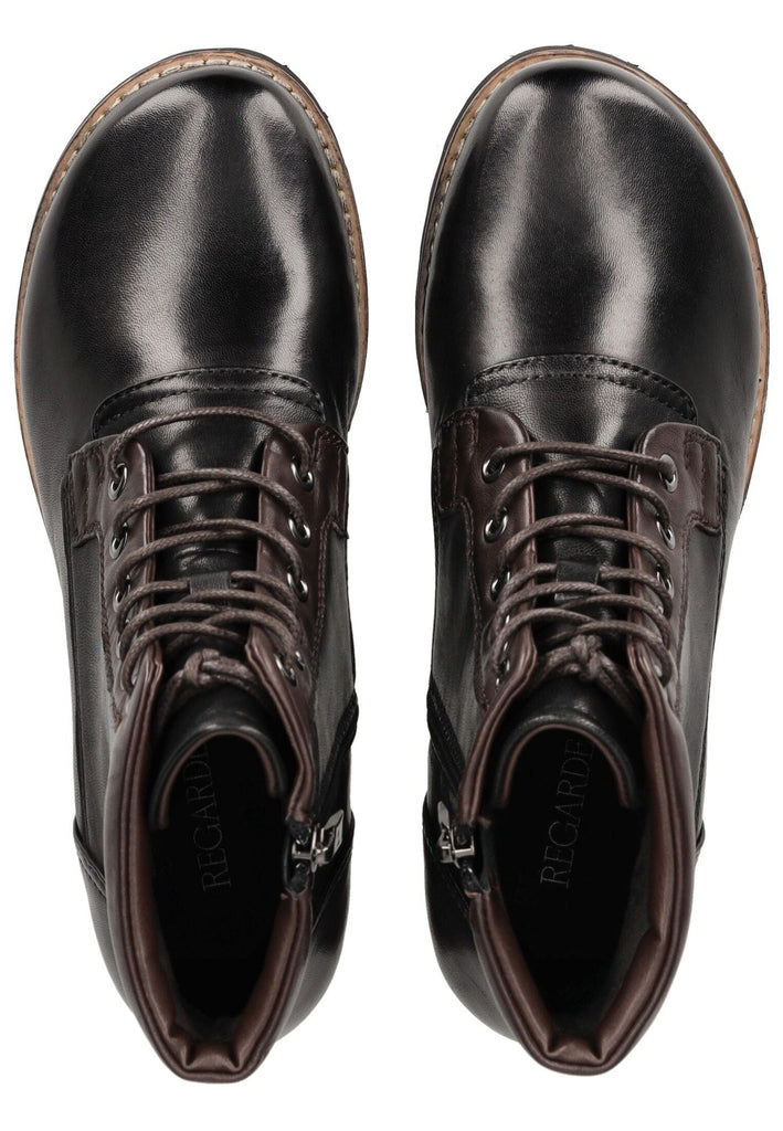 Regarde Le Ciel Stiefelette Leder Schwarz Warmfutter