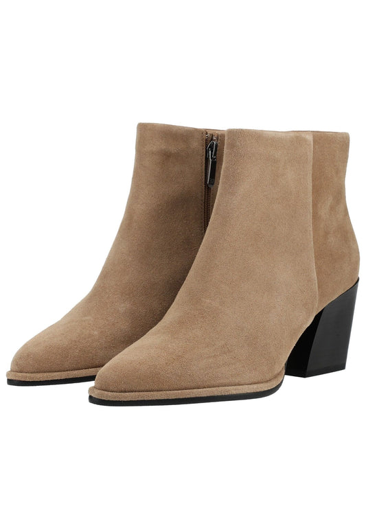 Regarde Le Ciel Stiefelette Veloursleder Hellbraun