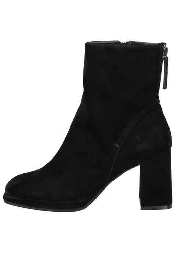 Stiefeletten Regarde Le Ciel Stiefelette Leder Schwarz Warmfutter