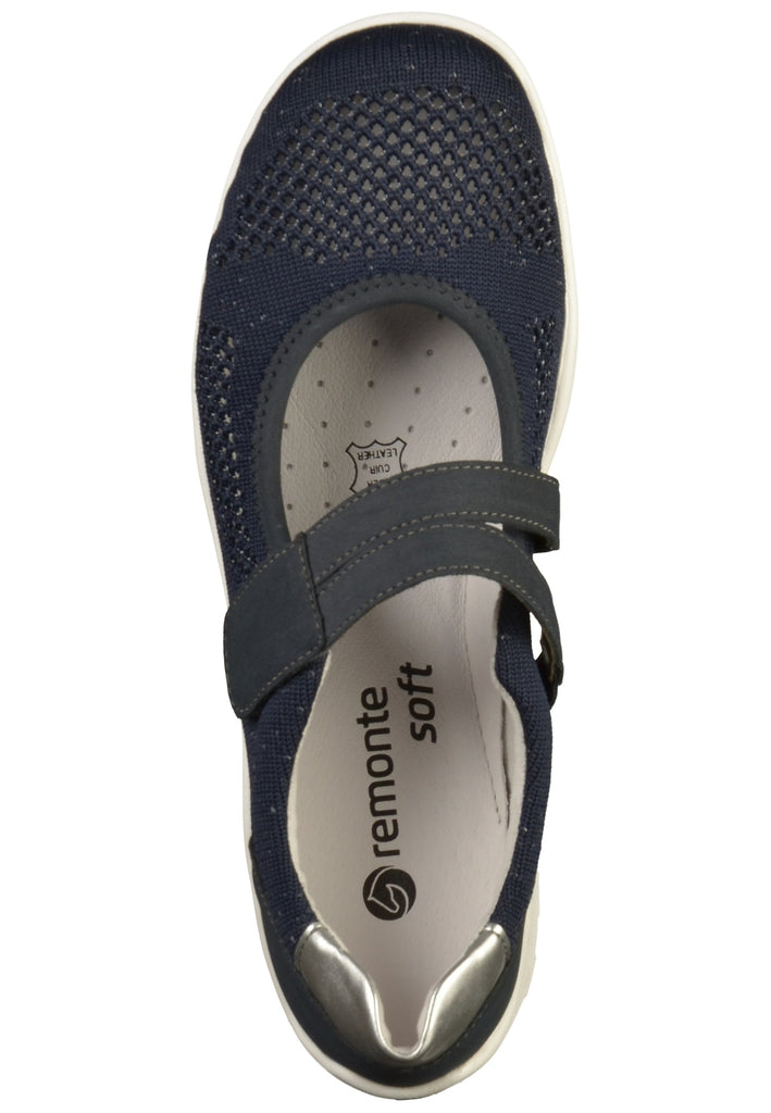 Remonte Ballerinas Leder Dunkelblau