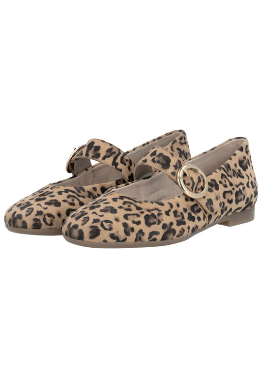 Remonte Ballerinas Leder Leopard