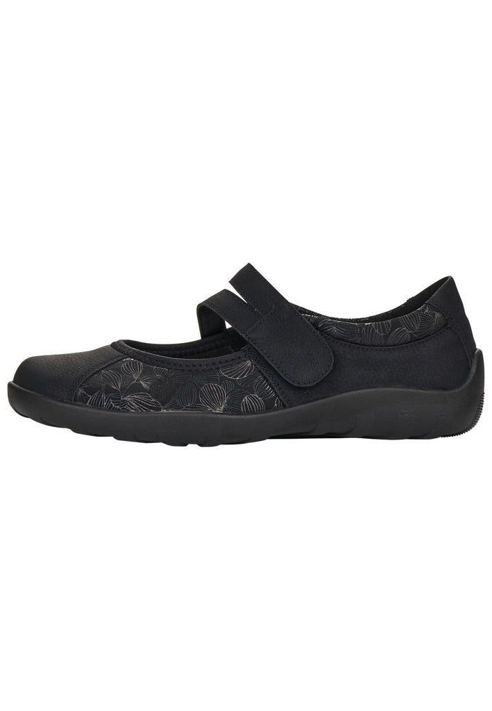Remonte Ballerinas Leder Schwarz