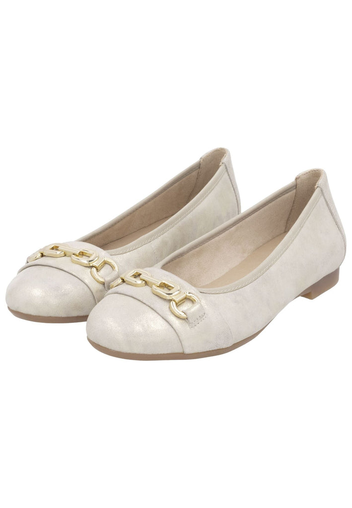 Remonte Ballerinas Leder Silber
